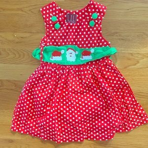Santa appliqué dress - 2T